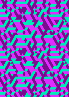 炫彩几何图案背景