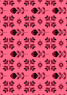 粉色底黑色花纹图案