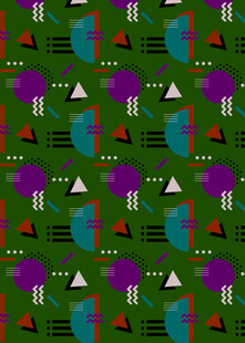 多彩几何图案无缝背景图