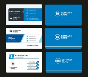 蓝色名片
