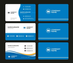 蓝色名片