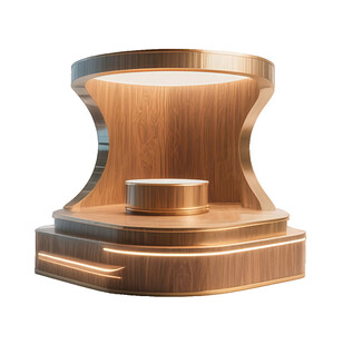 木质展示台模型