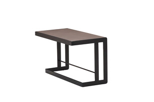 简约金属木质边几