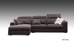 深灰色现代风格转角沙发