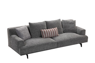 灰色简约布艺沙发