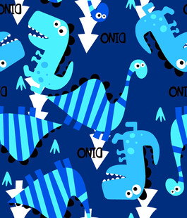 蓝色恐龙图案背景设计