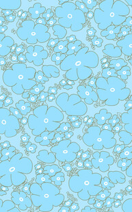 浅蓝色雪花花纹背景材质