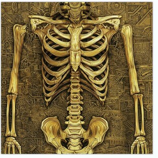 人体骨骼艺术图