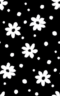 黑白雏菊图案背景