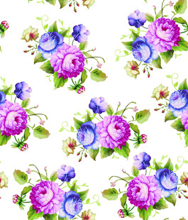 花卉图案 多彩浪漫花朵