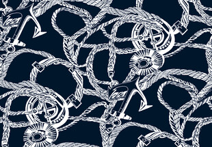 几何链条图案纹理设计