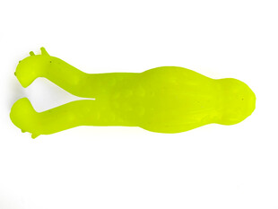 荧光绿人形硅胶制品路亚鱼饵