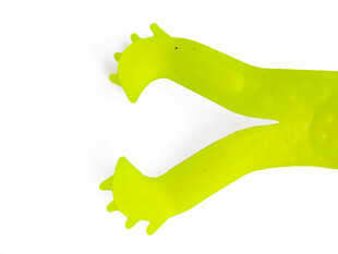 荧光绿爪形路亚鱼饵