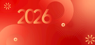 2026年红色主题背景图