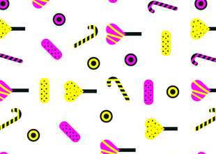 多彩糖果图案背景