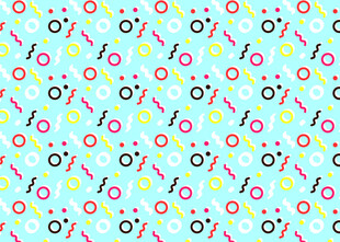 多彩卡通图案背景