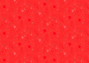 红色波点纹理背景图
