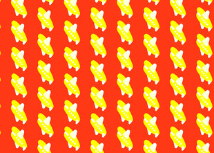 红色背景黄色图案纹理