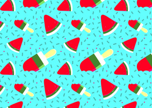 西瓜冰淇淋图案背景