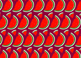 西瓜切片图案背景纹理