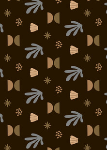 复古植物图案无缝背景