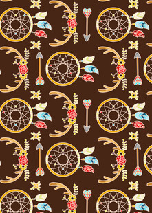 复古民族风几何图案纹理