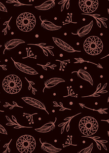 复古花纹深色背景图案