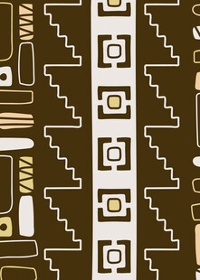 几何线条构成的复古图案