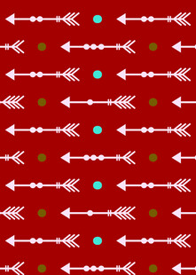 红色几何箭头图案背景