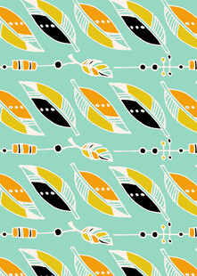 多彩鱼形图案无缝背景