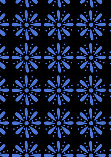 蓝色雪花图案背景纹样