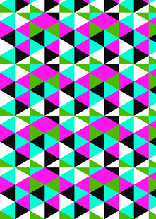 多彩几何三角图案背景