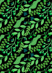 绿色植物叶脉纹理图案