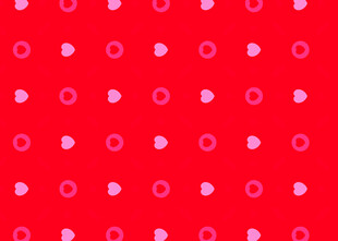 红色圆点图案背景