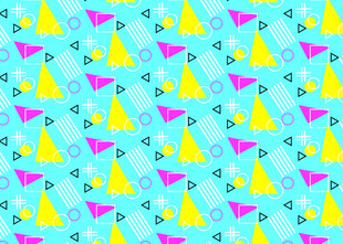 多彩帆船图案背景