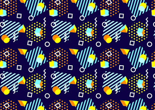 几何图案构成的多彩背景