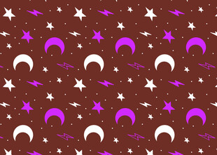 星空月亮图案背景