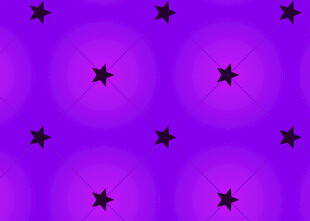 紫色背景上的黑色星星图案