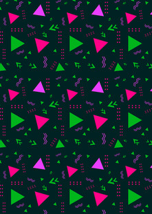 多彩三角几何图案背景