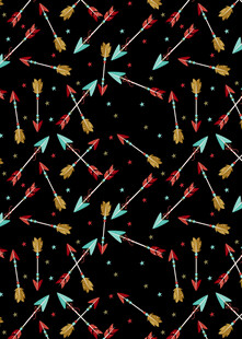 多彩箭头几何图案背景