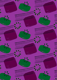 紫色背景的几何图案设计