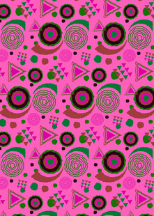 粉色几何图案无缝背景