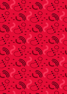 红色波纹图案背景纹理