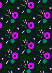 紫色花卉图案背景设计