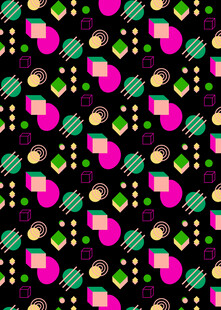 多彩几何图案背景纹理