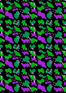 紫绿相间奇幻图案纹理