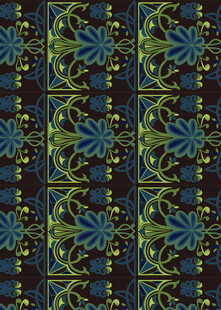 复古风几何花纹图案