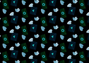 蓝绿图案背景纹理素材