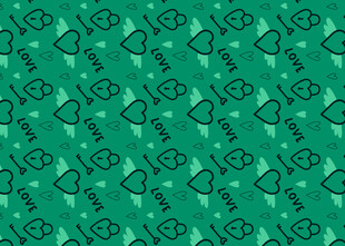 绿色美元符号图案背景