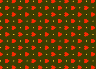 红色心形图案背景纹理